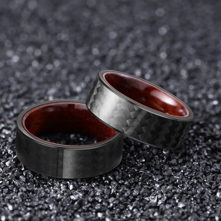 carbon fiber and wood ring​
