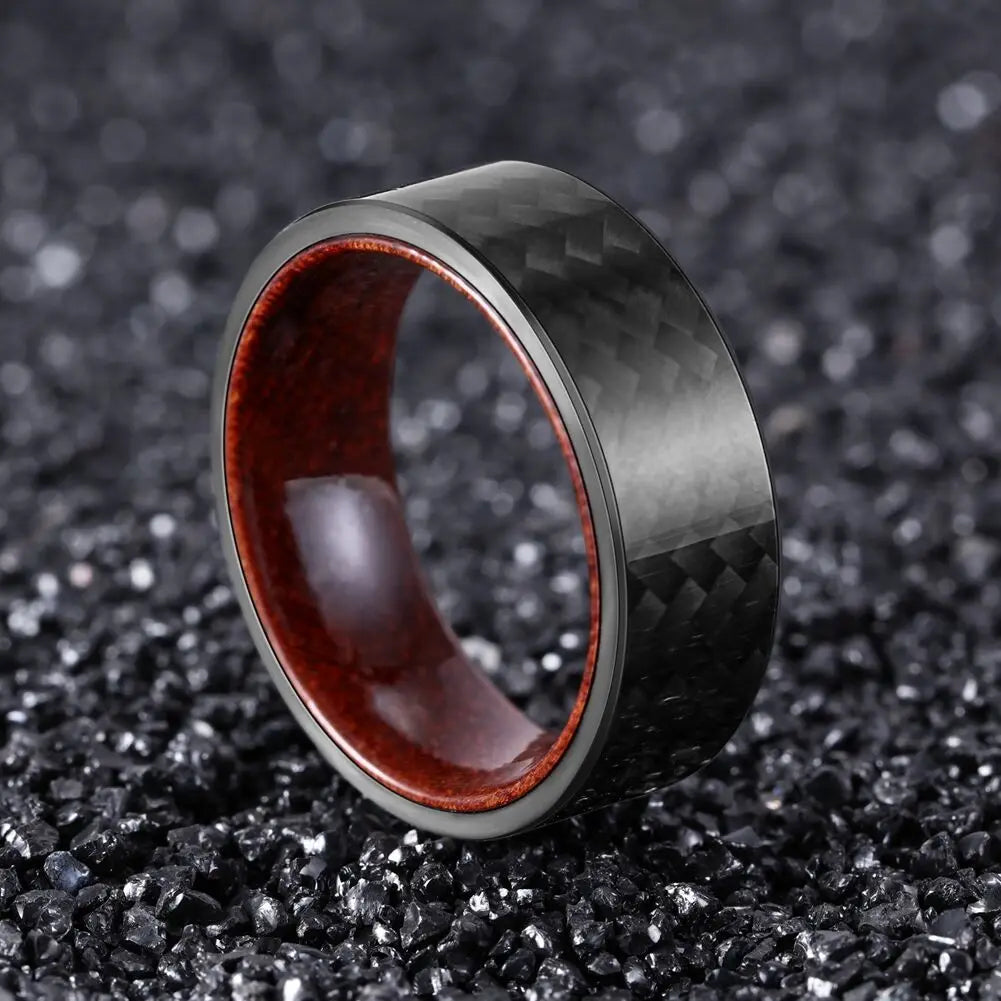 carbon fiber and wood rings​

