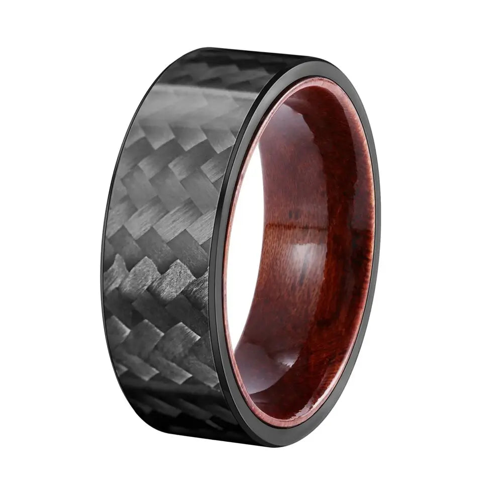 carbon fiber and wood rings​