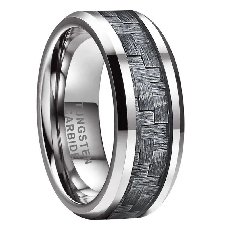 men's carbon fiber wedding ring​