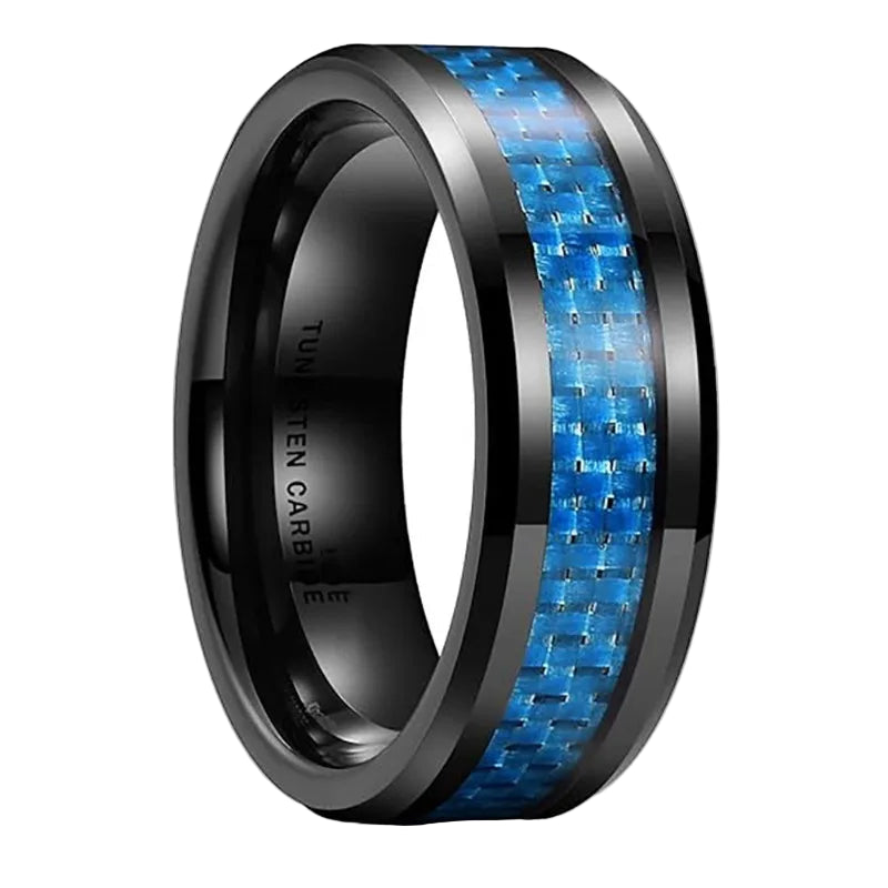 carbon fiber mens wedding ring​

