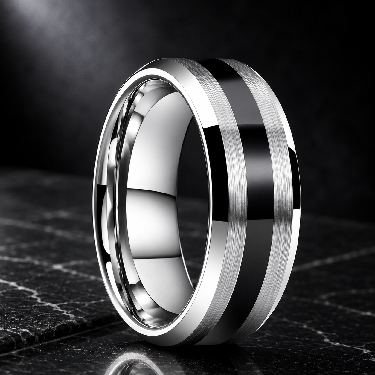 comfort fit tungsten carbide ring​