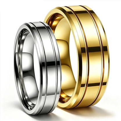 double-groove-flat-polished-tungsten-wedding-ring
