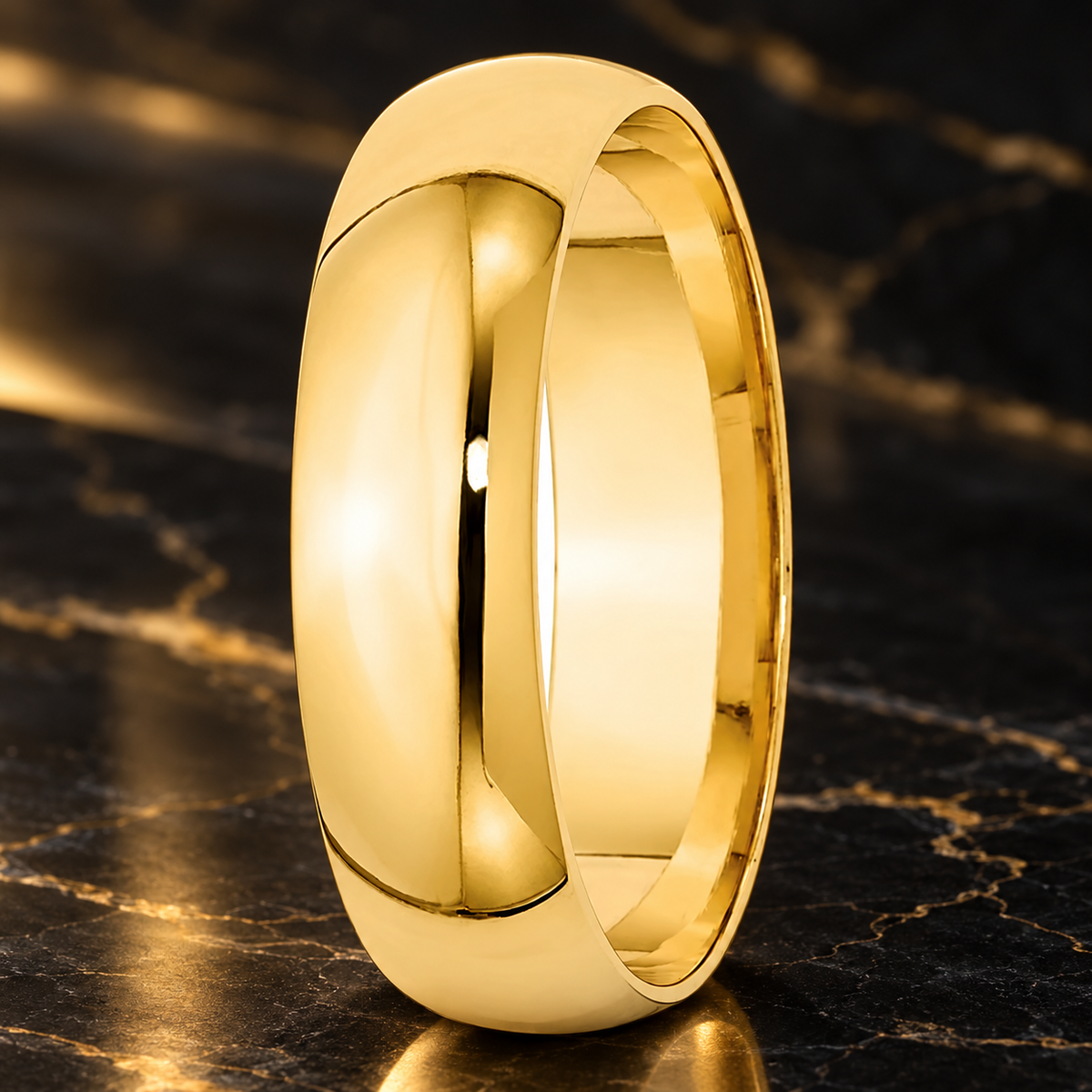 gold plated tungsten carbide ring
