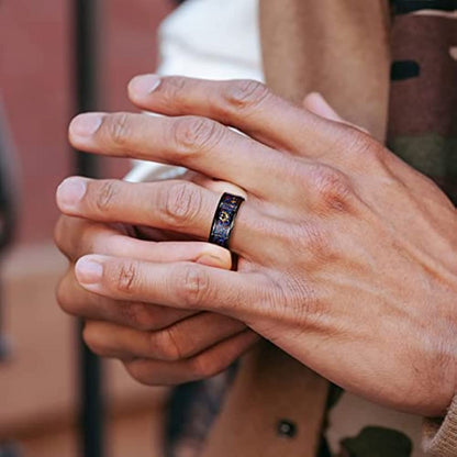 hammered engagement ring
