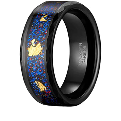 hammered engagement ring