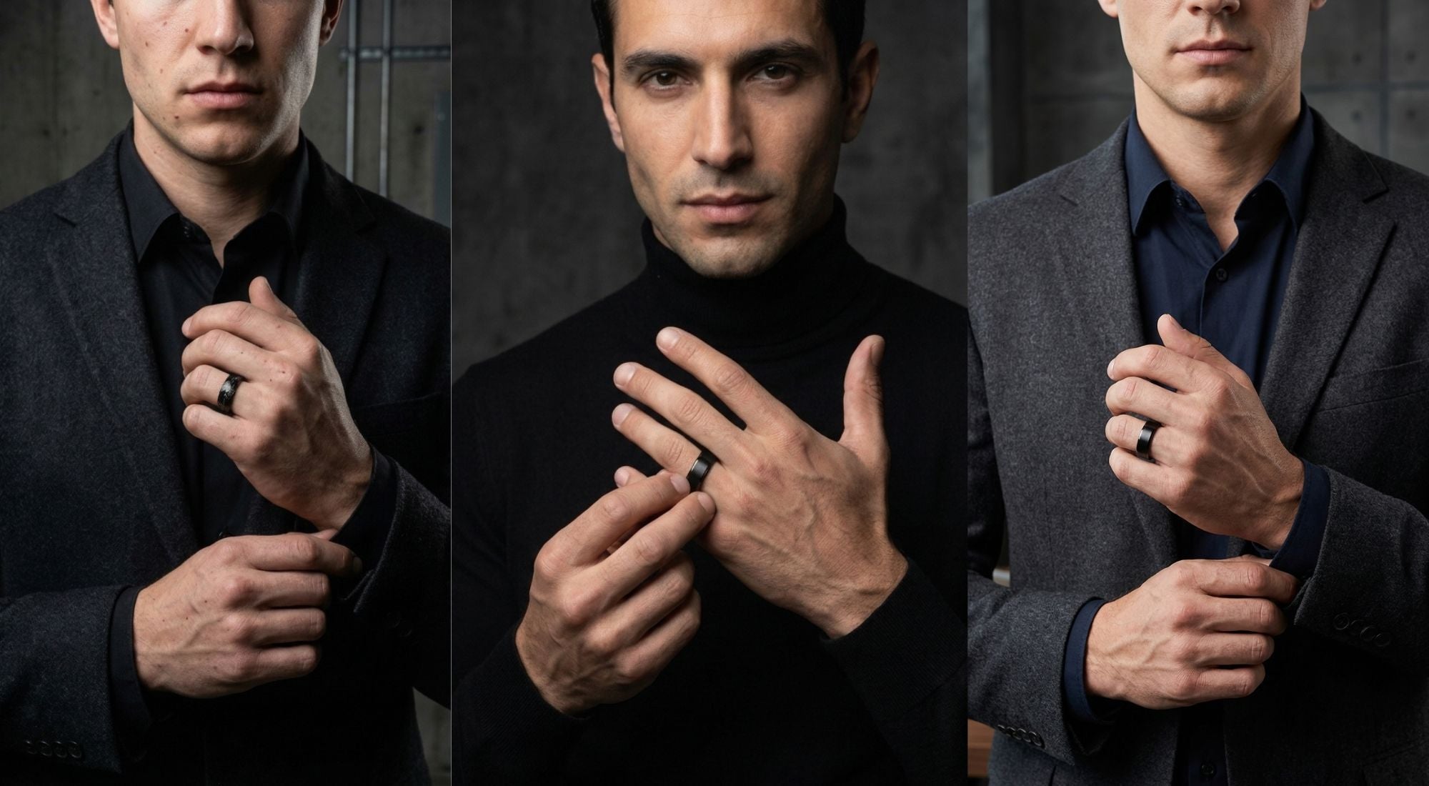 mens_black_tungsten_rings