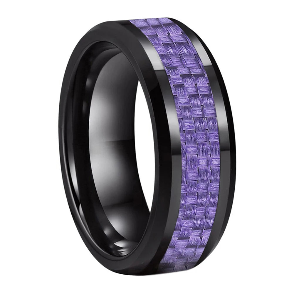 mens promise rings carbon fiber​
