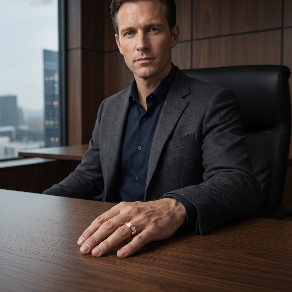 The Vowkeeper — Rose Gold Tungsten Band