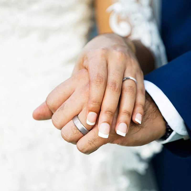 silver color ring for men and women