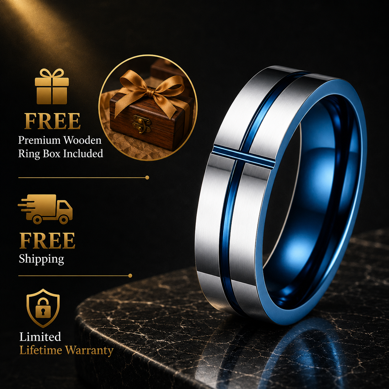 solid tungsten carbide ring