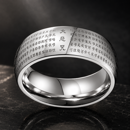 tibetan mantra ring 