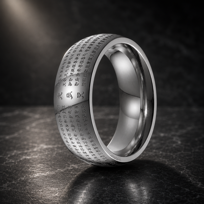 tibetan mantra ring 