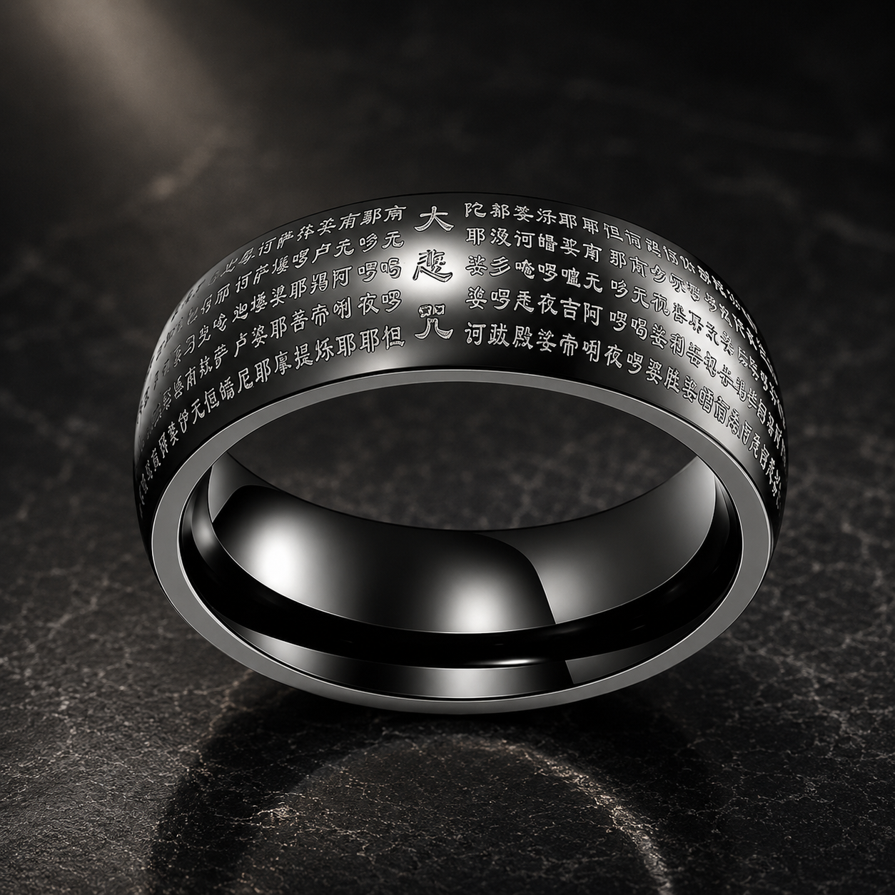 tibetan mantra ring 