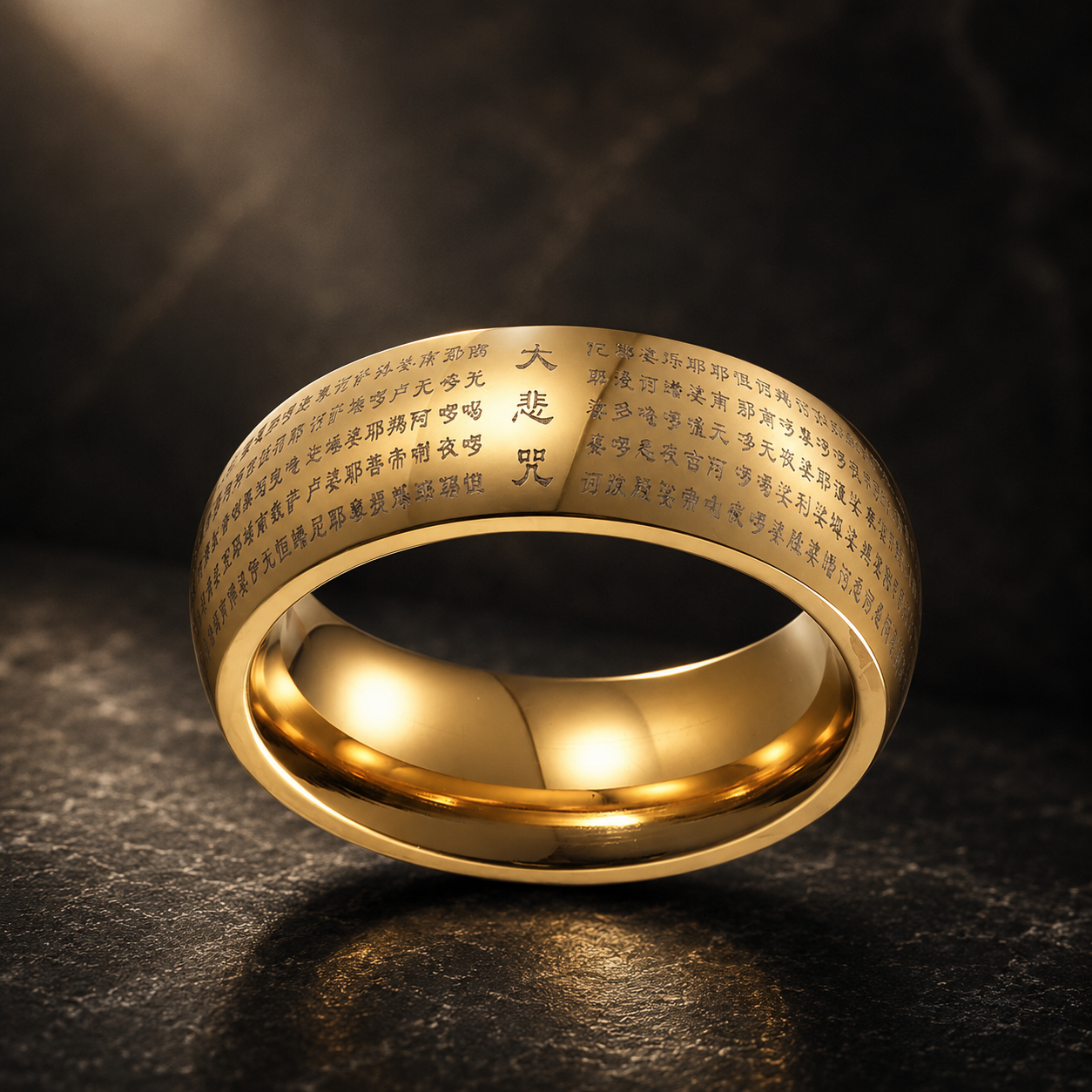 tibetan mantra ring 