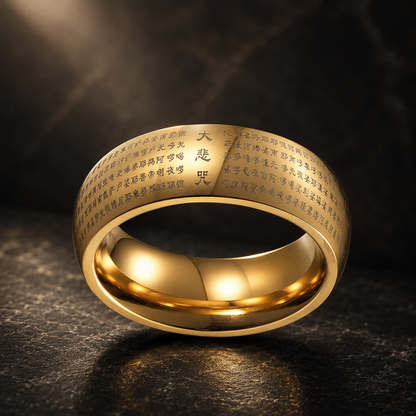 tibetan mantra ring 