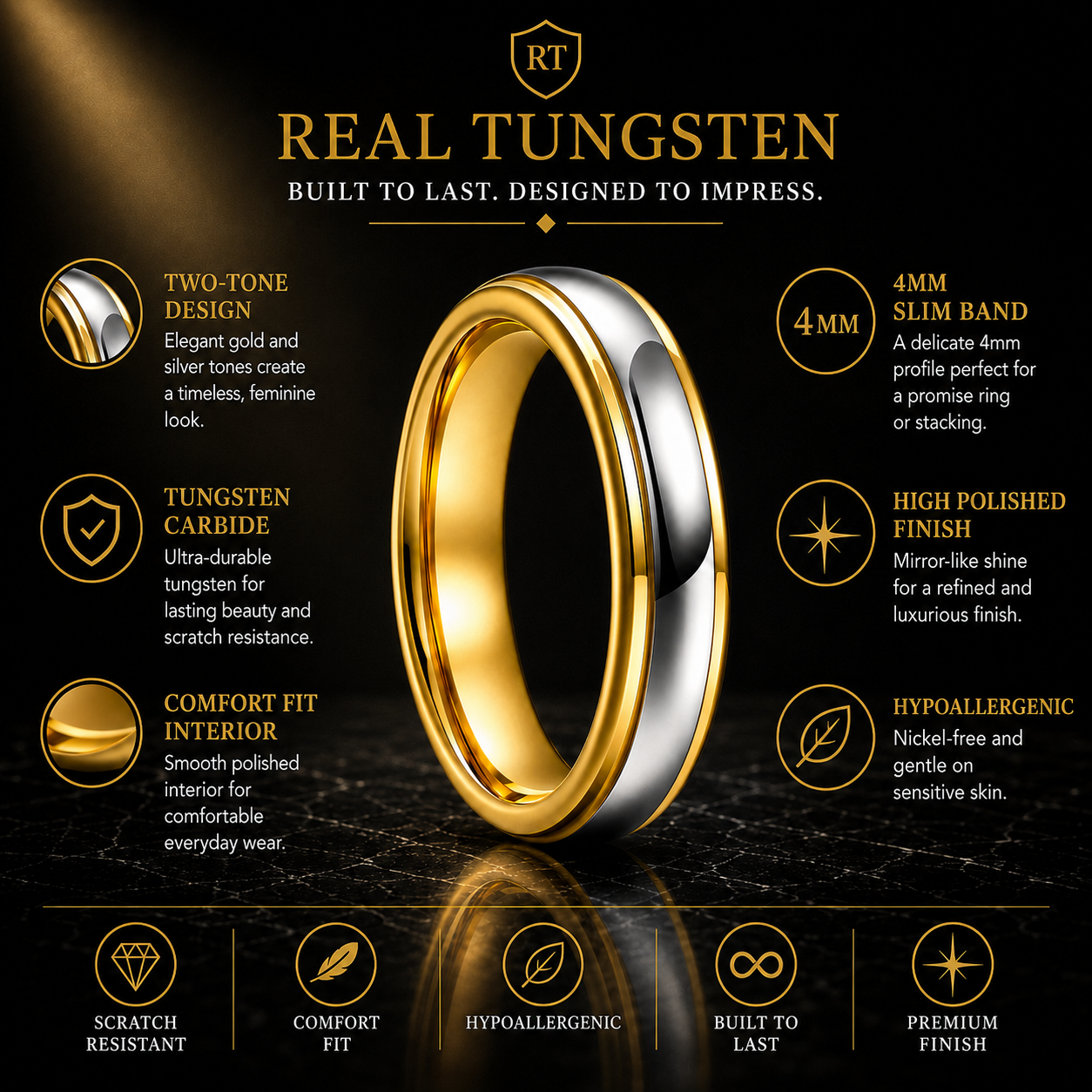 tungsten ring for women