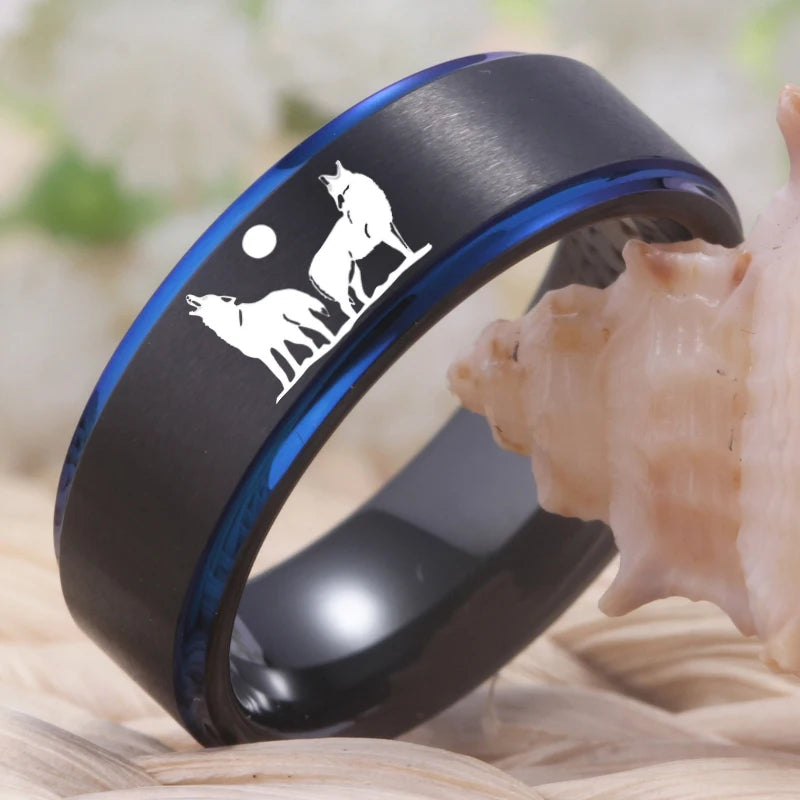 tungsten wolf ring