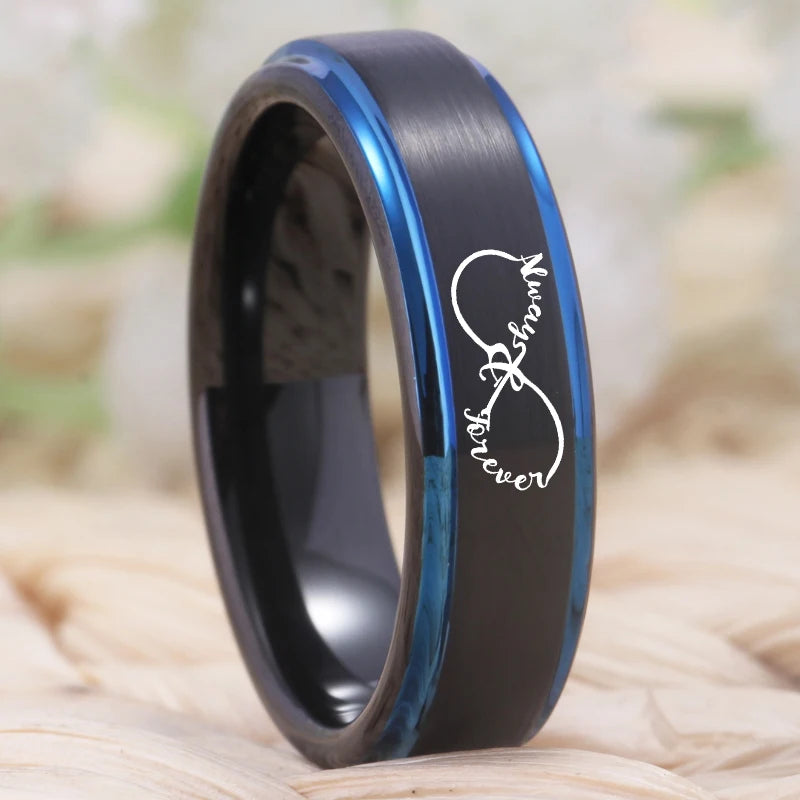 tungsten couple promise ring