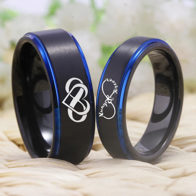 tungsten couple promise ring