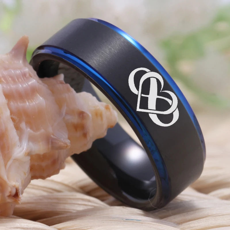 tungsten couple promise ring