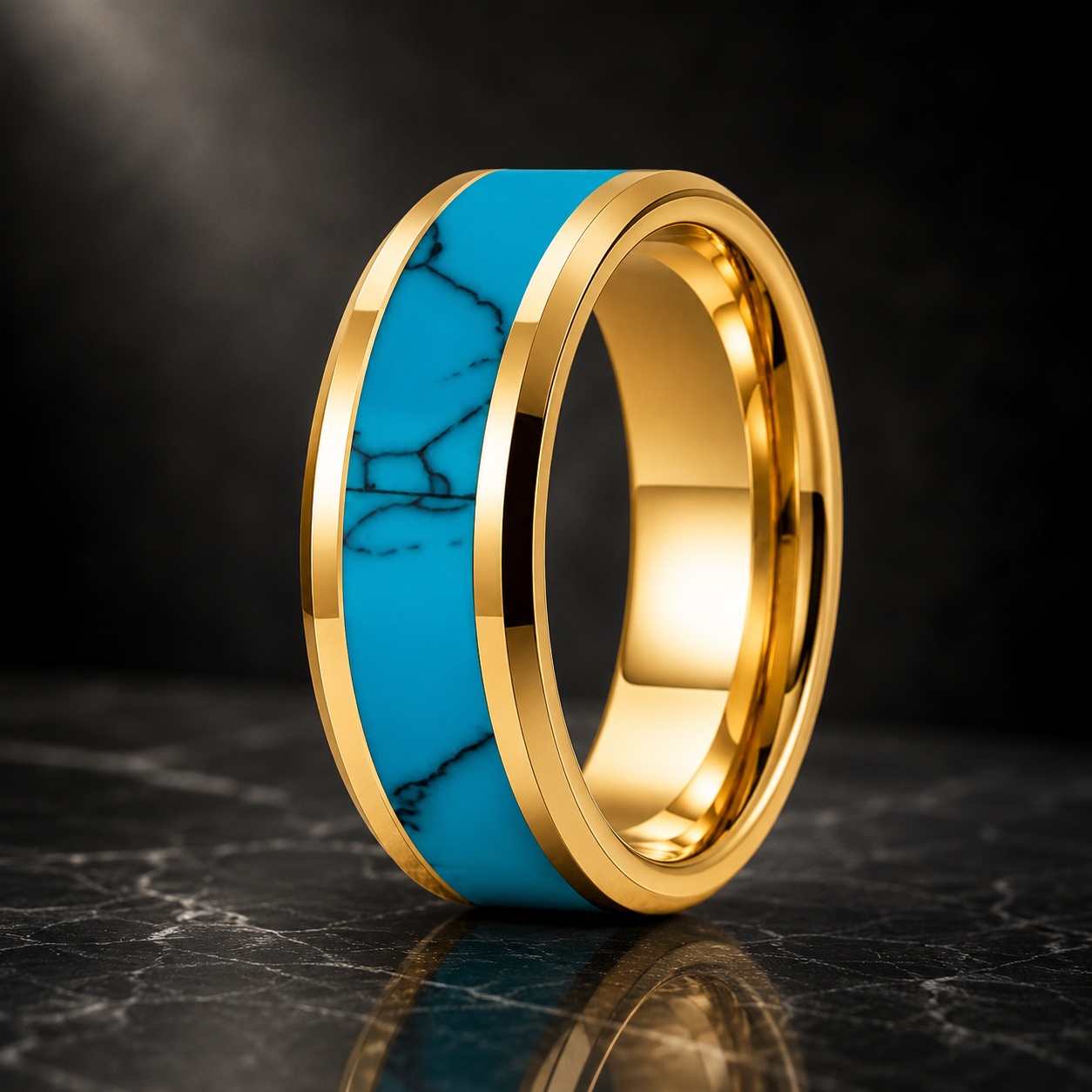 tungsten turquoise ring​