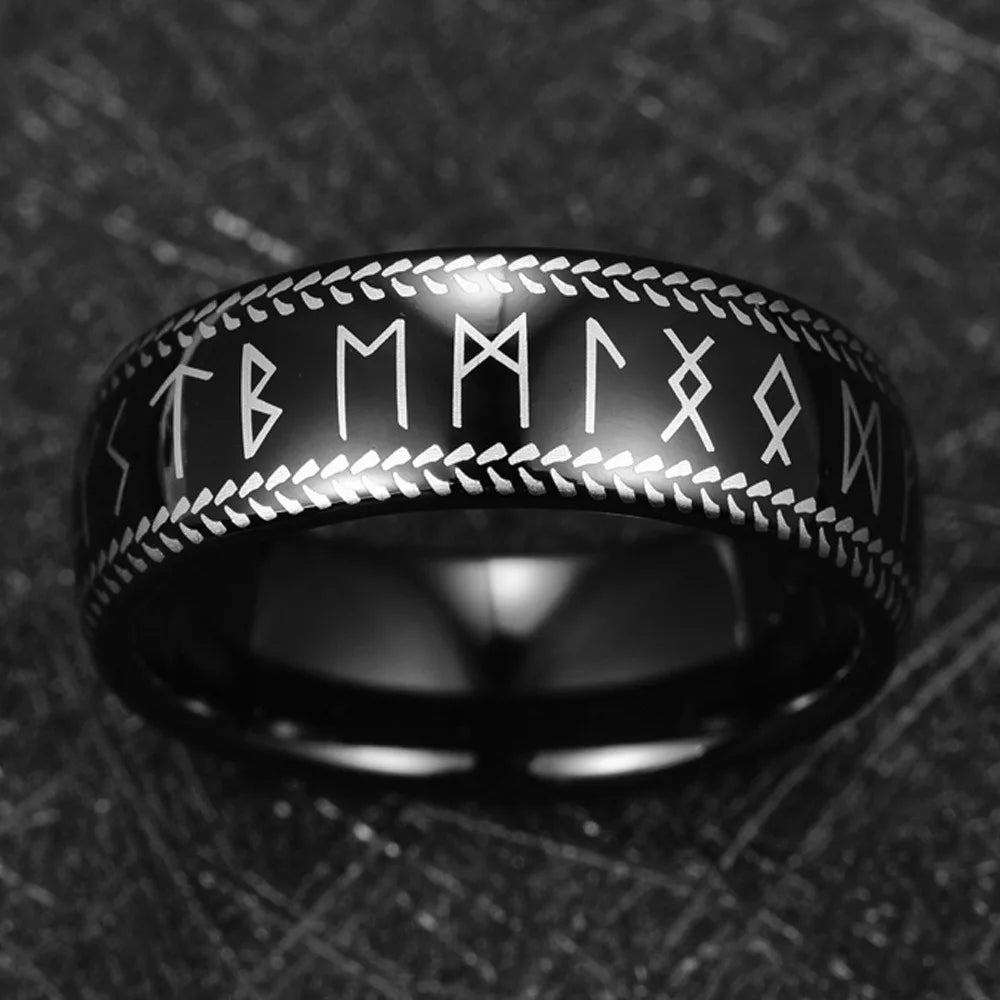 tungsten viking ring