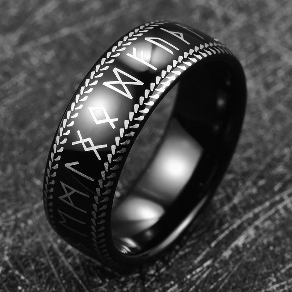 tungsten viking ring