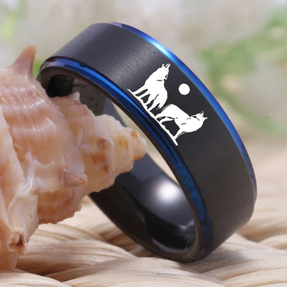 tungsten wolf ring