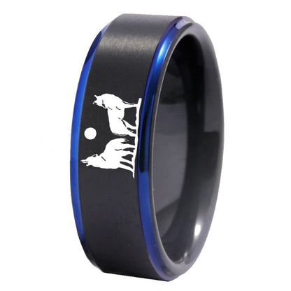 tungsten wolf ring