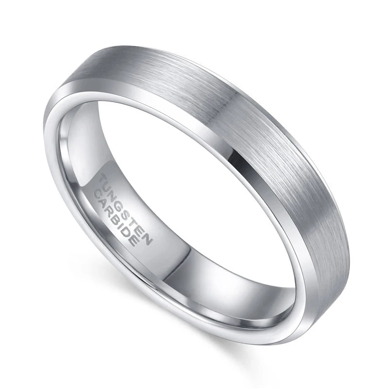 unisex tungsten wedding band