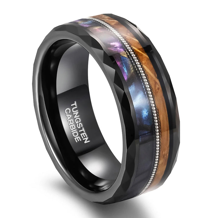 whiskey barrel wood wedding ring