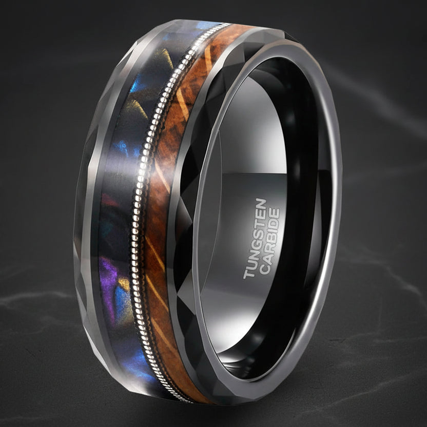 whiskey barrel wood wedding ring
