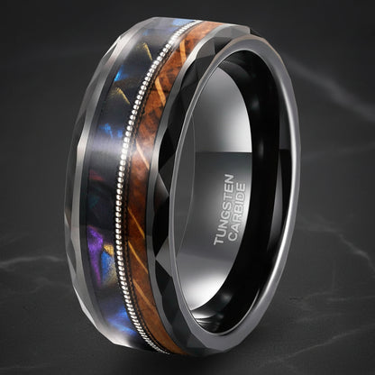 whiskey barrel wood wedding ring