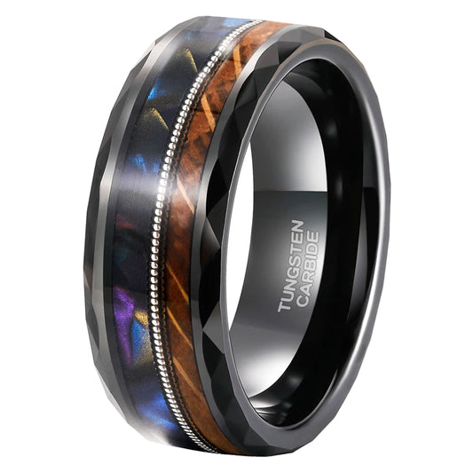 whiskey barrel wood wedding ring