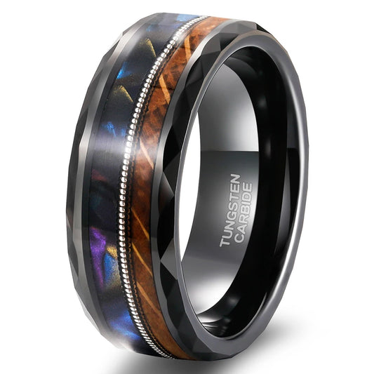 whiskey barrel wood wedding ring