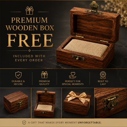 wooden  rings box